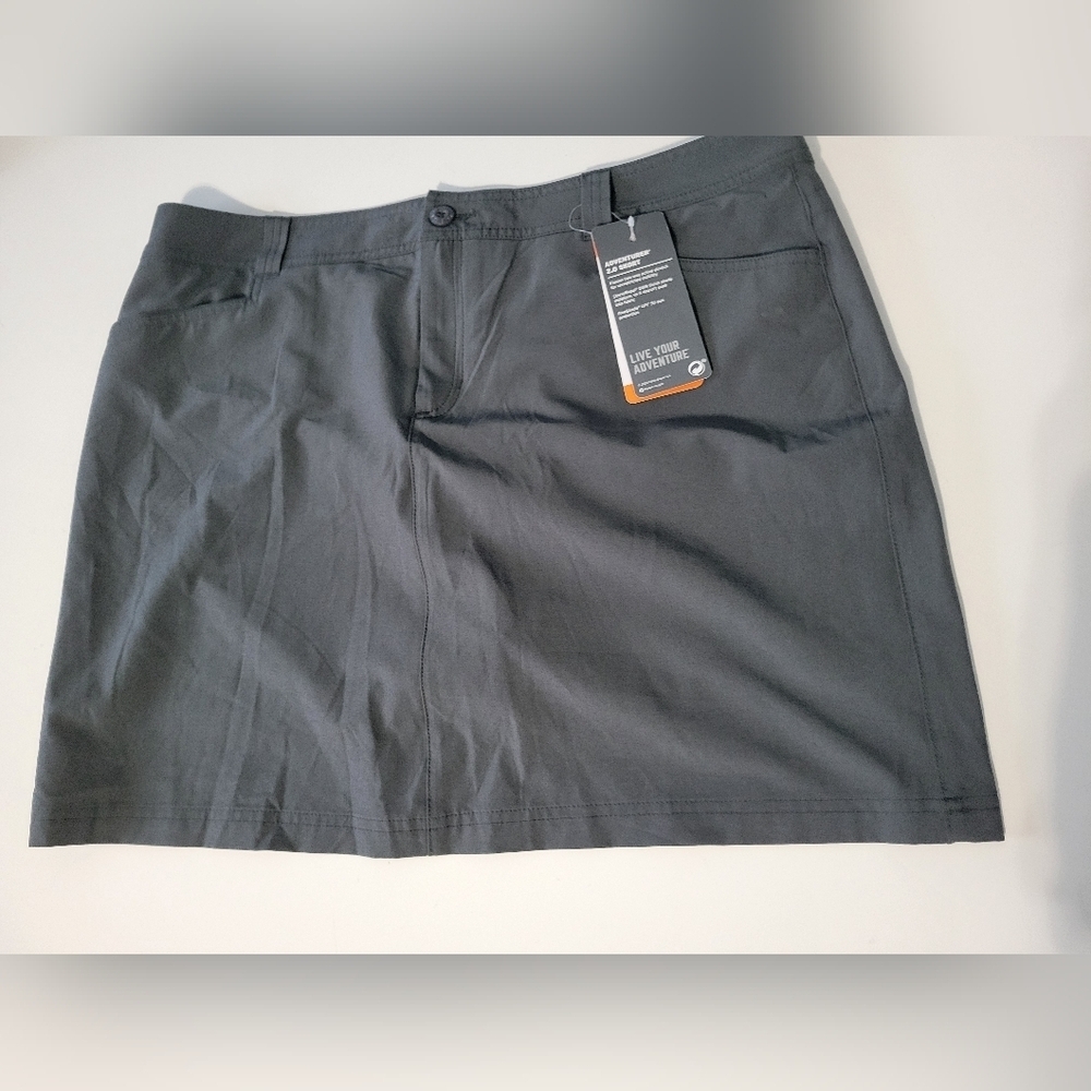 Eddie Bauer Womens ADVENTURER 2.0 SKORT Grey Size 16 Nwt